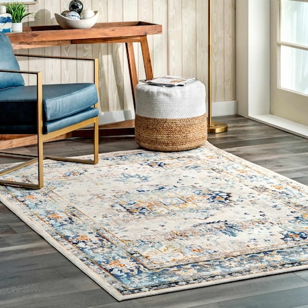 Nuloom Ainsley Distressed Medallion Area Rug 3ft x 5ft AWSK03A-305